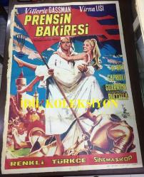 PRENSİN BAKİRESİ, ORİJİNAL SİNEMA ÇİZİM AFİŞİ - Una vergine per il principe, 1965, FİLM AFİŞİ / POSTERİ - BÜYÜK BOY - ORİJİNAL - 100 X 70 cm EBADINDA - Original Turkish Big Size Movie Poster - Pasquale Festa Campanile,  Pasquale Festa Campanile, Ugo Liberatore, Giorgio Prosperi, Vittorio Gassman, Virna Lisi, Philippe Leroy, Tino Buazzelli, Maria Grazia Buccella, Vittorio Caprioli, Paola Borboni, Anna Maria Guarnieri, Giusi Raspani Dandolo - COLUMBIA PICTURES - FİTAŞ - (Restorasyonlu, Dönem Afişidir)