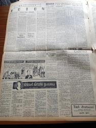 Ulus Gazetesi - 1 Aralık 1953 - Hüseyin Cahit Yalçın - Sudan Mısır'la İşbirliği Yapacak - Sedat Simavi Aleyhine Açılan Dava - Nihat Erim - Amerika Pakistan Görüşmeleri - Amerikada Demokratlar Eisenhower'i Tenkid Ediyor - Amme Enstitüsünde Basın Konferansı - Ordu'da Darlık Başgösterdi - Afyon'dan Adnan Menderes'e Cevap - Güzel Gözlü Yosma Yazan Pierre Decourcelle Yazı Dizisi - Tütün Yazan Emin Erişirgil - Kızılların Kore'ye Dair Teklifi - 9 Güzel Model Tokyo Yolunda - Denizler Hakimi Filmi - Durmadan 275 Saat Piyano Çalan Adam Heintz Arntz - Ho Si Minh'in Teklifi Vietnam'da Heyecan Uyandırdı - Ölümü Münasebetiyle Üstad Veli Kanık - Kara Gücünden Sabahattin 7 Golle Birinci - Kayak Federasyonu Antrenörü Getiriyor - Baykara'nın Serüvenleri Gecenin Kanatları Çizgi Roman -  Dedektif Bil Morton Esrarlı Şato Çizgi Roman - Cenubi Amerikan Ses Yıldızı Alda Regis - Français Emaye Gaz Sobaları - Güven Otobüsleri