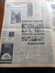 Ulus Gazetesi - 28 Kasım 1953 - Hüseyin Cahit Yalçın - Ruslar Konferansı Berlin'de İstiyor - Fransız Hükümeti Güvenoyu Aldı- Yürürlükteki Kanun Da Hiçe Sayılıyor - Güney Kore Cumhurbaşkanı Syngman Rhee Ansızın Formoza'ya Gitti - Mustafa Şadi Yaşat'ın Duruşması - Kunuri Zaferinin Yıldönümü - Merzuka Akçam'ın Dünkü Duruşması - Türkiye Bankalar Birliği Kuruldu - Namık Zeki Aral - Başbakan Adnan Menderes - Güzel Gözlü Yosma Yazan Pierre Decourcelle Yazı Dizisi - Ankara Veremle Savaş Derneğinin Yemekli Konseri - Sümerbank - Müthiş Bir Cinayetin Hikayesi Yazı Dizisi - Arap Aleminin Ses ve Raks Yıldızı Kadriye Hilmi Suudi - Güven Otobüsleri - Baykara'nın Serüvenleri Gecenin Kanatları Çizgi Roman - Dedektif Bil Morton Esrarlı Şato Çizgi Roman - Bulmaca - Krem Nivea - Karagücü Ve Harb Okulu Liderlik İçin Karşılaşıyor - Büyük Ping Pong Turnuvası - Santranç Turnuvası - Bu Haftaki At Yarışları - Atletizm Federasyonu Başkanı Naili Moran Yurda Döndü - Macar Futbolcularına Birer Ev Hediye Ediliyor