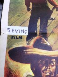 YAŞAMAK İÇİN DUA ET, ORİJİNAL SİNEMA ÇİZİM AFİŞİ -Sevinç film- Con lui cavalca/// la morte, 1967, FİLM AFİŞİ / POSTERİ - BÜYÜK BOY - ORİJİNAL - 100 X 70 cm EBADINDA - Original Turkish Big Size Movie Poster - Giuseppe Vari,  Adriano Bolzoni, Augusto Caminito, Fernando Di Leo, Mike Marshall, Hélène Chanel, Andrea Bosic, Robert Hundar, Paolo Giusti, Carole André, Giuseppe Addobbati, Paola Natale, Luisa Della Noce