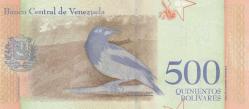 500 Bolivares, Venezuella, Çil