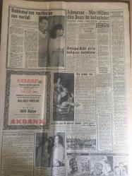 YENİ SABAH GAZETESİ  10 OCAK 1962 YIL :24 SAYI :8201--Rusların İndirdiği  uçakta bir Amerikan  kuryesi de varmış --Başbakan İnönü Koalisyonun  Zayıflamadığını  İfade Etti --Trafik kazasında 5 kişi öldü --Milyonerin  derdini  paylaşmak isterim --Bölükbaşı Amerikan Elçisi ile  Görüştü --600 liralık maaştan sonra  bono  kesilecek ---Atatürk  müzesi için de yangın ----147 ler  ve Huzur :Siyavuşgil --Doğuya yardım toplantısı  yapılacak ---Adenaver -Mac Millan  Dün Bonn 'da  Buluştular --Avrupa da ki  grip salgını yayılıyor ---M.Çalışal ,Gücüyener  'i  yalancılıkla  itham etti ----Can , burnundan ameliyat  olacak --Szekely  : Kimse komisyon  almadı --Beşiktaş ve Fenerbahçe Feriköy 'e  hazırlanıyor --