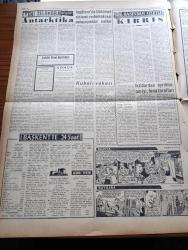 Ulus Gazetesi - 6 Şubat 1958 - Profesör Hüseyin Nail Kubalı Hakkında Demeç Veren Profesör Ragıp Sarıca -  Üniversiteler Kanunu Meclise Sevk Ediliyor - Münir Karabardak Kıbrıs Olaylarını Anlatıyor - Mersin Olayları Hakkında Yayın Yasağı Kalktı - 29 Ekim Günü Demokrat Partililer Bir CHP'li Öldürmüştü - Birleşik Arap Cumhuriyeti Anayasası Dün Açıklandı - Adalet Bağımsız Hakim Teminatlıdır - Bağdatsız Bağdat Paktı Yazan Yakup Kadri Karaosmanoğlu - Başbakan Adnan Menderes'in Akis Dergisi Aleyhine Açtığı Davaya Başlandı - İstanbul Üniversitesi Polis Kordonu Altında - Vatan Yolunda Milli Mücadele Hatıraları Yazan Yakup Kadri Karaosmanoğlu Yazı Dizisi - Festivalde Caz Dansa Davet - Hitsolini Diktatör Çizen Turgut Demir - Yeni Zelanda Mektupları -  Basından Özetle Kıbrıs - Silviya Kabiliyet Avcısı Çizgi Roman - Fenerbahçe Emniyeti Açık Farkla Mağlup Etti - Boksörler Kızılcahamam'da Kampa Alınıyor - Balkan Kros Şampiyonası - Kırıkkale'de Tertiplenen Futbol Turnuvası - Doğubank - PE Re Ja  Parfüm