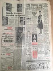 YENİ SABAH GAZETESİ 5 OCAK 1962 YIL :24 SAYI :8196---14 'ler Vatan Haini  Mi Yoksa Kahraman Mı ?--Ekrem Alican ,Amerikan Elçisi ile İktisadi Durum Görüştü --Mebus maaşı 2800 lira --Silivri Petrol  Ümidi İçinde --Dar gelirlilerden  T.Bonosu  Kalkıyor ---Hep beraber  koruyacağız  :Siyavuşgil ---Katanga  Parlamentosu  Kitona Anlaşmasını Görüşemedi --Japonya da  iki şiddetli deprem --Tiyatro :Zahir Güvemli ,Sahildeki Kanepe İle Pusuda ,İçimizdeki Aslan ,Senatür ,Oyuncakçı Dükkanı ,Mektuplar ,Mor Defter ----Gücüyener  Güreşçilerimiz  İran da acze  düştüler dedi --Galatasaray  keşmekeş  :Şimdide  İdare Heyeti İthama Başladı --Fenerbahçe 'ye  amatör  ruh  ve azim lazım --Fiorentina  12 sene sonra  tılsımı bozdu --Metin 'in  oynaması için  iki şart var---