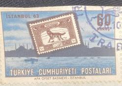 Mektup Zarfından Kesilmiş / Postadan Geçmiş Pul Filateli - Trabzon Damgalı - KURT, 60 KURUŞ  - Türkiye Cumhuriyeti