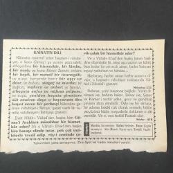 30 OCAK 2001 -TAKVİM YAPRAĞI-DOĞUM GÜNÜ HEDİYESİ-HİZMET TAKVİMİ,KAİNATIN DİLİ