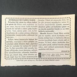 21 ŞUBAT 2001 -TAKVİM YAPRAĞI-DOĞUM GÜNÜ HEDİYESİ- HİZMET TAKVİMİ,OSMANLI DEVLETİYLE MISIR VALİSİ ARASINDA KÜTAHYA ANLAŞMASI 1833,İSTİKBALE İKİ FARKLI BAKIŞ