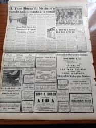 Ulus Gazetesi - 16 Mart 1958 - Batık Üsküdar Vapurunun Ne Gün Çıkacağı Henüz Belli Değil - Alsancak Silosunda Bir İnfilak Oldu - Ordu Takımı Paris'e Gidiyor - Genç Sanatkâr Oktay Dalaysel - İçişleri Bakanı Namık Gedik'i Çok Kızdıran Olay - İran Şahı Şimdilik Evlenmeyecek - Almanya İle Orkestra Şefi Mübadelesi - Hikmet Şimşek - Ankaralı Bir Sokak Köpeği Amerika'ya Götürülüyor - Gazeteciler Cemiyeti Balosu Neşeli Geçti - Cinsel Kudretsizliğin Psikanalitik Cephesi - Hakkı Şinasi Çoruh - Karapürçek Yazan M. Sunullah Arısoy Yazı Dizisi - Nuh'un Ankara Makarnası - Bay Tevfik İleri'nin Milletvekilliği Anlayışı Yazan Bülent Ecevit - Yakup Kadri Karaosmanoğlu - Silviya Kabiliyet Avcısı Çizgi Roman - Baykara Attila'nın Eli Çizgi Roman - İstanbul'dan Yazan Fikret Otyam Yazı Dizisi - Cinayet Rüzgarı Filmi Başrolde James Gagney - Küçük İlanlar- Ankaragücü İle Gençlerbirliği Son Maçı Oynuyor - Anıtkabir Kır Koşusu - Hacettepe Bursa'da Merinos'u Yarıda Kalan Maçta 2 0 Yendi - Emniyet Takımı Düştü