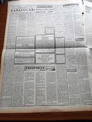 Ulus Gazetesi - 11 Mart 1958 - Lodos Fırtınası Dün Limanları Altüst Etti - İstanbul'da Moda Vapuru Yolcuları Arasında Panik Çıktı - Batık Üsküdar Vapuru Sapana Alındı - Ürdün'e Tecavüz Olursa Türkiye Otomatikman Harbe Mi Girecek - Federal Almanya Ankara Büyükelçisinin Eşi Kızılay'a Kan Verdi - Siyasal Bilgilerde Seçim Faaliyeti - Kahire'de Üniversite Öğrencilerinin Rejim Aleyhine Eylemi - Üsküdar Vapuru Faciasından Kayıp Sayısı Açıklanmadı - Dalkavuk Dalkavukluk Yazan Hakkı Şinasi Çoruh - Karapürçek Yazan M. Sunullah Arısoy - Doçent Sadun Aren Profesör Oldu - Sinema Ve Tiyatro Derneği Kuruldu - Bülent Ecevit Köşe Yazısı - Kıbrıs'ta Türklerin Nümayişi - Yakup Kadri Karaosmanoğlu - CHP İstanbul Balosu - Kafka'dan Milena'ya Mektuplar Çeviren Adalet Cimcoz - Basketbol Federasyon Kupası - Silviya Kabiliyet Avcısı Çizgi Roman - Baykara Attila'nın Eli Çizgi Roman - Fransa'da İdam Cezası Aleyhinde Cereyan Var - CHP Ödemiş İlçe Kongresi Dün Yapıldı - Hacettepe'nin Şampiyonluğunun Hikayesi