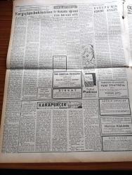 Ulus Gazetesi - 22 Mart 1958 - Üniversiteli Gençler CHP'lilere Dert Yandı - Marmara İki Cesedi Daha Geri Verdi - Milli Savunma Eğitim Kursları Nisan'da Başlıyor - Sanat Hayatımızın Acı Kaybı Ferdi Tayfur Öldü- Prenses Margaret - Meclis Pazartesiye Açılıyor - Komünistler Bir Treni Havaya Uçurdular - Türkiye Suriye Sınırına Mısırlılar Yerleştiriliyor - İran Şahı Süreyya'dan Sevgilim Diye Bahsetti - Bugün Ramazan - Karapürçek Yazan M. Sunullah Arısoy Yazı Dizisi - Türk Amerikan Derneğinin Davetlisi Dave Bruberk Caz Kuarteti - Havilland Pudrası - Kıbrıs İçin Londra'da Görüşme Yapılıyor - SEATO'nun Dördüncü Toplantısı Başarı İle Sona Erdi - Yakup Kadri Karaosmanoğlu - Divriğililer Gecesi - Muzaffer Sarısözen - Kafka'dan Milena'ya Mektuplar Çeviren Adalet Cimcoz Yazı Dizisi - İtalya'da Devlet Ve Kilise Birbirlerine Girdiler - Hindistan Komünist Mi Oluyor - Silviya Kabiliyet Avcısı Çizgi Roman - Baykara Attila'nın Eli Çizgi Roman - Anthony Eden Hatıralarını Yazıyor - Balkan Kros Şampiyonası