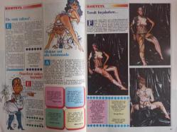 Erkekçe Aylık Aktüalite Sinema Tiyatro Müzik ve Magazin Dergisi - Ocak 1985 - Pembe Mutlu - Marilu Tolo - Çiğdem Tunç - Necdet Calp - Kur'an Das Kapital ile Savaşıyor - Avrupa'nın En Büyük Havaalanını Bir Türk Yönetiyor - 1984'ün Bir Numaraları - Uçtu Uçtu... - İşte Sony'nin Babası - Test - - Masal Kız - Aziz Nesin - Aşk Neyledi Sübyanı?  - Dırdırcı Kadınları Ne Yapmalı? - Kısırlık Tedavi Edilebilir - Aerobik - John Barrybore - Düşman Kardeşler - Sihirli İksir - - Çiğdem Tunç -  - Neşeli Fıkralar - Düşünelim, Eğlenelim - Ayın Takvimi: Lory Del Santo - Pembe Mutlu Posteri fotoğraf ve haberi