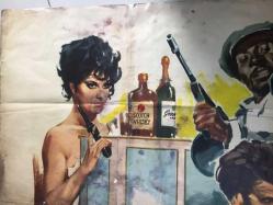 5 CESUR SERSERİ, ORİJİNAL SİNEMA ÇİZİM AFİŞİ - 5 figli di cane, 1969, FİLM AFİŞİ / POSTERİ - DEV BOY - ORİJİNAL - 140 X 100 cm EBADINDA - Original Turkish Big Size Movie Poster - Alfio Caltabiano, Ferdinando Baldi, Alfio Caltabiano, José Gutiérrez Maesso, George Eastman, Wayde Preston, Graziella Granata, Tano Cimarosa, Archie Savage, José Suárez, Nello Pazzafini, Antonella Murgia, Gianni Solaro (RESTORASYON YAPILMIŞ, DÖNEMİNE AİT FİLM AFİŞİ, ÇOK NADİR!)