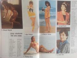 Erkekçe Aylık Aktüalite Sinema Tiyatro Müzik ve Magazin Dergisi - Ekim 1985 - Sibel Can - Nükhet Duru - Ajda Pekkan - Yaprak Özdemiroğlu - Hülya Koçyiğit - Sonbahar Kış Modası - Avni Arbaş - - Leyla Umar'ın Gözüyle Türk Erkekleri - Canan Ceylan - Ankara 1923'te Başkent Olacak - Selçuk Yula - Erkekler Niye Güzel Kadınlardan Korkarlar? - Yeşilçam'ın Ünlü Dansözleri - Şah Mat - Enfarktüsle Ölüme Son! - Siz de Bir Hayat Kurtarabilirsiniz - Martin Luther - Aşk Yemeği - Güney Menteş - Yeni Ürünler - Yılın Güzeli - Neşeli Fıkralar - Düşünelim- Eğlenelim - Erkekçe Tavsiyeler - Müjde Ar - Hülya Avşar - Ahu Tuğba - Güngör Bayrak - Ajda Pekkan - Burçin Orhon - Ayşegül Nadir - Suna Kan - Sibel Can Posteri fotoğraf ve haberi - Posterli Tam Takım Dergi