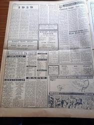 Ulus Gazetesi - 5 Ocak 1959 - İsmet İnönü Demokratik Rejimin Mimarıdır - Siyasal Bilgilerde Olaylı Geçen Toplantı - SEATO Sekreteri Pote Sarasin Geldi - Yunan Büyükelçisi Pesmazoğlu  Başbakan Adnan Menderes İle Uzun Görüşme Yaptı - Siyasal Bilgiler Fakültesi İle Harb Okulu Basketbol Maçında Büyük Kavga Çıktı - Fatin Rüştü Zorlu - Çukurova'nın 37. Kurtuluş Yıldönümü - Sovyet Roketi Güneş Çevresinde Dönmeğe Başladı - İngiltere Başbakanı Kruşçef'i Kutladı - Kuklalar Oktay Verel Yazı Dizisi - Bizde Ve Almanya'da İktidar Ve Muhalefet Münasebetleri- Hatay Ve Kültür Derneği Görev Bölümü Yaptı - Gözlenmesi Gereken Kadın Bayan Hertta Kuusinen - Ece Oval - Dikbaş Eğikbaş Karabaş Çizen Eflatun Nuri - Baykara Tutsak Çizgi Roman - Ankara'da Demirspor Şampiyon Oluyor - Otoyıldırım Yolspor'u Mağlup Etti - İstanbul'da Fenerbahçe Beykoz'u Tek Devrede Yendi - Gripin - Adalet De Beyoğluspor'u 2 1 Yendi - Orhan Şeref Apak - Turistik Göl Gazinosu