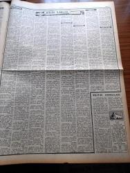 Ulus Gazetesi - 17 Nisan 1959 - Devlet Personel Kanunu Tasarısı Değişiyor - Etimesgut'ta Uçak Kazası İki Havacımız Şehit Oldu - Kaptan Pilot Binbaşı Rıza Kalaycıoğlu - Pilot Üsteğmen Türel Evsen - Hıfzı Oğuz Bekata - Partizanlar Yüzünden Kozaklı Kaymakamı Mehmet Toprak İstifa Etti - Sel Tahribatı Yüzünden Elazığ'da Birçok Aile Evsiz Kaldı - Feriköy'ün Federasyon Başkanı Safa Yalçuk'a Müracaatı - Silahlı Kuvvetler Temel Okuma Yazma Programı Tatbikatı - Çalar Saat Yazan Erle Stanley Gardner Yazı Dizisi - Tarihte Bugün Benjamin Franklin'in Ölümü - Bir Komünist Planı Önlenmiş - Başbakan Adnan Menderes Genera Franco ile Görüştü - Türk İspanyol Dostluk Anlaşması İmzalandı - Baykara Tutsak Çizgi Roman - Sinemalar - Ankara İstanbul Radyosu Programı - Tiyatrolar - Perihan Altındağ Sözeri Turistik Göl Gazinosunda - Kederli Yıllar Filmi - Belgin Doruk - Kenan Pars - Fatma Andaç - Melek Sineması - Tiyatro Yazarı Metin And