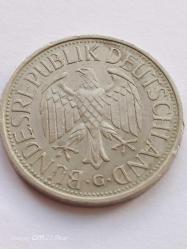 1978-G BATI ALMANYA DEUTSCHE 1 MARK  MADENİ PARASI