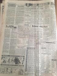 YENİ SABAH GAZETESİ  18 OCAK 1962 YIL :24 SAYI :8209---Diktatörlük ve  intikama  yer yok --Süreyya Endik 'in  ihracı  istendi --Zammı  geri bırakan  tasarıyı  Meclis Komisyona iade etti -----Neriman Ağaoğlu  Mahkumları Savundu--Meteoroloji  Radyo İstasyonu Kuruyor ---İşçilere borç para verilmesi  aleyhinde ---Dormen Tiyatrosu :Siyavuşgil --Yunanistan  kaptanlarını  dönmesine izin vermedi ---Sophia 'ya yüzünü  böyle  örttürdü --Pazar  günü İzmir  de Fenerbahçe -Beşiktaş --Son hazırlık maçı :Ordu  takımı -j.Gücü ----Ümitler maçında İzmir 4 -İstanbul 2 ---D.Şafaka Hapoel  maçı 27 Ocak ta --En popüler  spor  :Futbol --Galatasaray karşılıklı  ithamlar ---