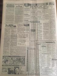 YENİ SABAH GAZETESİ  15 OCAK 1962 YIL :24 SAYI :8206---Gençlik mitinglerde vazgeçti --Memura zam meselesi yine  orta da  kaldı ---  Dün Sarıyer  cinayeti  kurbanının  evi taşlandı--Apaydına göre  hükümet  zayıf  :Türk işçisi  komünizme  karşıdır --Zorla çekip  çocuk kaçırmağa kalkıştı --Ozakarlar  araştırma yapılmasını  istediler --Tarihi  eserlerin  bakımı 600 milyon lira zam ---Mağdurun  ensesinde  boza :Siyavuşgil --Atatürk Müzesinin  tamiri 30 Ocak günü  bitirilecek --B.Amerika yeniden Nükleer  Denemeler İçin Hazırlanıyor --Sophia Loren :Ben  Heston dan  üstünüm diyor ---Fiorentina ve Palermo  berabere ---Fenerbahçe , iddialı  Feriköy 'ü ikinci devrede attığı iki golle  yendi ---Karagümrük ,Yeşildireğe  penaltı  golü ile galip :1-0----Ankaragücü :5 Şekerhilal : 0----