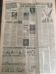 YENİ SABAH GAZETESİ  15 OCAK 1962 YIL :24 SAYI :8206---Gençlik mitinglerde vazgeçti --Memura zam meselesi yine  orta da  kaldı ---  Dün Sarıyer  cinayeti  kurbanının  evi taşlandı--Apaydına göre  hükümet  zayıf  :Türk işçisi  komünizme  karşıdır --Zorla çekip  çocuk kaçırmağa kalkıştı --Ozakarlar  araştırma yapılmasını  istediler --Tarihi  eserlerin  bakımı 600 milyon lira zam ---Mağdurun  ensesinde  boza :Siyavuşgil --Atatürk Müzesinin  tamiri 30 Ocak günü  bitirilecek --B.Amerika yeniden Nükleer  Denemeler İçin Hazırlanıyor --Sophia Loren :Ben  Heston dan  üstünüm diyor ---Fiorentina ve Palermo  berabere ---Fenerbahçe , iddialı  Feriköy 'ü ikinci devrede attığı iki golle  yendi ---Karagümrük ,Yeşildireğe  penaltı  golü ile galip :1-0----Ankaragücü :5 Şekerhilal : 0----