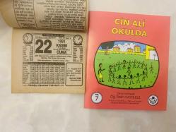22 Kasım 1991 hediyelik orijinal Türkiye gazetesi takvim yaprağı (Cin Ali kitabı hediyeli:)