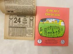 24 Kasım 1991 hediyelik orijinal Türkiye gazetesi takvim yaprağı (Cin Ali kitabı hediyeli:)