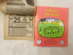 25 Kasım 1991 hediyelik orijinal Türkiye gazetesi takvim yaprağı (Cin Ali kitabı hediyeli:)