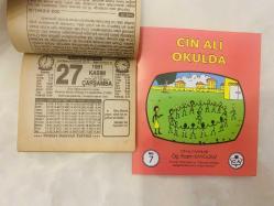27 Kasım 1991 hediyelik orijinal Türkiye gazetesi takvim yaprağı (Cin Ali kitabı hediyeli:)