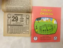 29 Kasım 1991 hediyelik orijinal Türkiye gazetesi takvim yaprağı (Cin Ali kitabı hediyeli:)