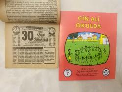 30 Kasım 1991 hediyelik orijinal Türkiye gazetesi takvim yaprağı (Cin Ali kitabı hediyeli:)
