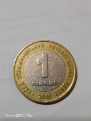 TÜRKMENİSTAN 1 MANAT 2010