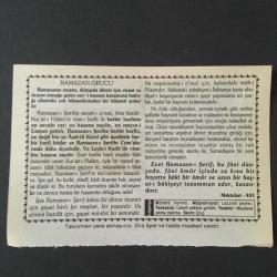 16 KASIM 2001-TAKVİM YAPRAĞI-DOĞUM GÜNÜ HEDİYESİ-HİZMET TAKVİMİ,MUHYİDDİN ARABİNİN VEFATI 1240,ZİYA PAŞA NIN ÖLÜMÜ 1880,RAMAZAN ORUCU