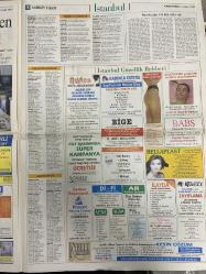 SABAH İSTANBUL GAZETESİ -3 Aralık 1997 -Erdal Bilallar-Ramazan yazgan-Filiz Güler-Şenol Bayraktar-mezarlıklar müdürü Celal Severcan-Büyükşehir Belediyesi Genel Sekreter eski yardımcısı Atilla Yalçın-Salim yavaşoğlu-Refik Durbaş-Pınar dispanseri-baymak-Müge akyıldız-Vehbi Koç Lisesi-nurten ertul-Stanley-Mediteks limited-Sevgi Yazıcı-özel Efdal anaokulu-Küçük papatyalar can can çocuk evi-yıldız kısa-Mustafa Demirel-nöbetçi eczaneler-önemli telefonlar-rezervasyon-önceki gün 142 kişi vefat etti-İstanbul güzellik rehberi-Orkapsan-Fırat ben—Duşakabin-Firenze Eğitim danışmanlığı -ar kuaför salonu-Aqua estetik-İlayda estetik-Hüseyin Belibağlı-Beyazıt Öztürk-müşfik Kenter-Serdar Canipek-Oyak-yaşam hastanesi-Yıldız kısa-