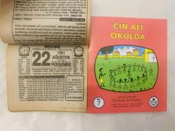 22 Ağustos 1991 hediyelik orijinal Türkiye gazetesi takvim yaprağı (Cin Ali kitabı hediyeli:)