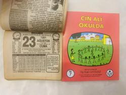 23 Ağustos 1991 hediyelik orijinal Türkiye gazetesi takvim yaprağı (Cin Ali kitabı hediyeli:)