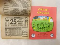 25 Ağustos 1991 hediyelik orijinal Türkiye gazetesi takvim yaprağı (Cin Ali kitabı hediyeli:)