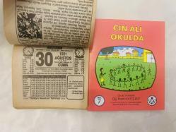 30 Ağustos 1991 hediyelik orijinal Türkiye gazetesi takvim yaprağı (Cin Ali kitabı hediyeli:)