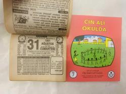 31 Ağustos 1991 hediyelik orijinal Türkiye gazetesi takvim yaprağı (Cin Ali kitabı hediyeli:)