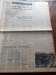 Ulus Gazetesi - 20 Nisan 1950 - Hüseyin Cahit Yalçın - Peyami Safa Köşe Yazısı - General G. Lawton Collins'in Demeci Türkiye Her Tecavüzü Önleyecek Durumdadır - Tahriklere Karşı Demokrat Parti'de Cephe Aldı - Demokrat Parti Genel Başkanı Celal Bayar - Haydarpaşa Önlerinde Mal Boşaltan Bir Norveç Vapurunda İnfilak Oldu - Kanunu Türbesi Törenle Açıldı - Şam'da Amerikan Elçiliğine Bomba Atıldı - Tarikatçıların Duruşması Kemal Pilavoğlu Dün Tevkif Edildi - Uçan Gölgeler Yazan Server Bedii Yazı Dizisi - Nazım Poroy - Washington Haberlerine Göre Ruslar Doğu Almanya İle Münferit Barış Yapacaklar - Teşvikiye'de Yeni Pazar Yeri Açıldı - Amerikalılar İzmir Fuarı Komitesi Kurdular - Ulus Kupası Maçları Bugün Başlıyor - Yankee Paşa Yazan Edison Marshall Yazı Dizisi - Teknik Öğretmen Askeri Tıp Okulunu 5 2 Yendi - Altay Ve Göztepe Bugün Geliyorlar - Resimlerle Dünya Olayları - Turizm Neler Getiririr - Zehra Bilir Bomonti Aile Saz Salonunda - Brasso Maden Cilası-Ankara Palas Salonlarında Veda Balosu