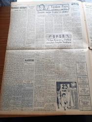 Ulus Gazetesi - 20 Nisan 1950 - Hüseyin Cahit Yalçın - Peyami Safa Köşe Yazısı - General G. Lawton Collins'in Demeci Türkiye Her Tecavüzü Önleyecek Durumdadır - Tahriklere Karşı Demokrat Parti'de Cephe Aldı - Demokrat Parti Genel Başkanı Celal Bayar - Haydarpaşa Önlerinde Mal Boşaltan Bir Norveç Vapurunda İnfilak Oldu - Kanunu Türbesi Törenle Açıldı - Şam'da Amerikan Elçiliğine Bomba Atıldı - Tarikatçıların Duruşması Kemal Pilavoğlu Dün Tevkif Edildi - Uçan Gölgeler Yazan Server Bedii Yazı Dizisi - Nazım Poroy - Washington Haberlerine Göre Ruslar Doğu Almanya İle Münferit Barış Yapacaklar - Teşvikiye'de Yeni Pazar Yeri Açıldı - Amerikalılar İzmir Fuarı Komitesi Kurdular - Ulus Kupası Maçları Bugün Başlıyor - Yankee Paşa Yazan Edison Marshall Yazı Dizisi - Teknik Öğretmen Askeri Tıp Okulunu 5 2 Yendi - Altay Ve Göztepe Bugün Geliyorlar - Resimlerle Dünya Olayları - Turizm Neler Getiririr - Zehra Bilir Bomonti Aile Saz Salonunda - Brasso Maden Cilası-Ankara Palas Salonlarında Veda Balosu