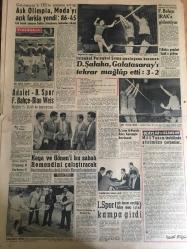 YENİ SABAH GAZETESİ  19 NİSAN 1958 YIL :20 SAYI :6871---EOKA 'cıların  yaktığı bir evde  beş Türk diri diri yandı --Batı Trakya da sekiz Türk  vuruldu ----Yeni Dolmuş Taksi Ücretleri Belli Oldu ---Başvekil bu sabah  Tokyo 'ya hareket  etti --232 gayrımenkulün  daha  istimlakine  karar verildi --Bize  mahsus  manzaralar :Siyavuşgil ---İkramiye alan  memurlar çarşıdaki faaliyet arttırdı ---Şehrimizde iki  lüks  sinema kazandı --Beyoğlu  evlendirme  dairesinde 5 dakika da  nikah  kıyılıyor ----Enterpol  İstanbul Bürosu  Fiilen Çalışmağa Başladı ---Sinema :Bu haftadaki Filmler  :Can Yoldaşı , Üçüncü Anahtar ,Kolejli  Kızlar ,---Aşk Olimpia ,Moda 'yı  açık farkla  yendi :86-45---D.Şafaka ,Galatasaray 'ı  tekrar mağlup  etti :3-2--Adalet -B.Spor Fenerbahçe -Blau Weis ---Kaya ve Gönen 'i  bu  sabah Remondini çalıştıracak ---