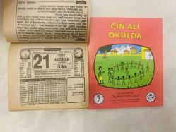 21 Haziran 1991 hediyelik orijinal Türkiye gazetesi takvim yaprağı (Cin Ali kitabı hediyeli:)