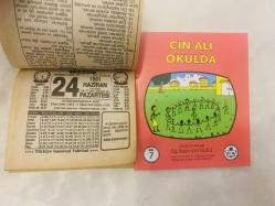 24 Haziran 1991 hediyelik orijinal Türkiye gazetesi takvim yaprağı (Cin Ali kitabı hediyeli:)