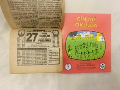 27 Haziran 1991 hediyelik orijinal Türkiye gazetesi takvim yaprağı (Cin Ali kitabı hediyeli:)