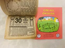 30 Haziran 1991 hediyelik orijinal Türkiye gazetesi takvim yaprağı (Cin Ali kitabı hediyeli:)