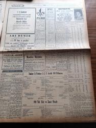 Ulus Gazetesi - 8 Nisan 1950 - Peyami Safa Köşe Yazısı - Milli Eğitim Kupası Maçlarının 4. Haftası - Fenerbahçe Vefa Takımları Dün Sabah Geldiler - Amerika Yakında Cüretli Hareketlere Girişecek - Milletvekilliği İçin Aday Yoklaması Yarın Saat Onda Yapılıyor - Uçan Gölgeler Yazan Server Bedi Yazı Dizisi - Feridun Osman Menteşeoğlu - Kore Komisyonu Başkanı Kasım Gülek Bir Hafta İçinde Türkiye'ye Geliyor - Nazım Hikmet'in Açlık Grevini Bırakması İçin Yapılan Teşebbüsler - Kapalıçarşı'daki Çeşme Dün Açıldı - Lüt Yolunda Yazan Kerim Ömer Çağlar Yazı Dizisi - Yankee Paşa Yazan Edison Marshall Yazı Dizisi - Bolu Ve Turizm - Resimlerle Dünya Olayları - Kıymetli Ses Sanatkarı Mualla Gökçay Bomonti Aile Saz Salonunda - Hemşire Nimet Yazan Azmiye Hami Güven - Çocuk Fotoğrafı Müsabakası - Lüküs  Hayat Park Ve Sus Sinemalarında - Halide Pişkin - Yaşar Özsoy - Settar Hazım Körmükçü - Cihat Arman - Hilmi Kiremitçi - Müjdat Yetkiner - Mehmet Ali Has - Galatasaray - Lefter Küçükandonyadis - Beşiktaş