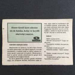 7 OCAK 1997 -TAKVİM YAPRAĞI-DOĞUM GÜNÜ HEDİYESİ- HUZUR TAKVİMİ,OSMANİYENİN KURTULUŞU,1922,DEMOKRAT PARTİNİN KURULUŞU 1946,ÇOCUĞUNUZA İSİM,KUR AN A GERÇEK SAYGI,SUÇLU