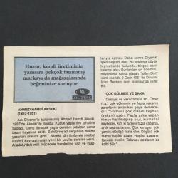 9 OCAK 1997 -TAKVİM YAPRAĞI-DOĞUM GÜNÜ HEDİYESİ- HUZUR TAKVİMİ,KIRIMIN RUSLARA BIRAKILMASI 1792,YUNANLILARIN BİLECİKİ İŞGALİ 1921,AHMET HAMDİ AKSEKİNİN VEFATI 1951,ÇOCUĞUNUZA İSİM,AHMED HAMDİ AKSEKİ 1887-1951 ÇOK GÜLMEK VE ŞAKA