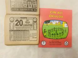 20 Nisan 1991 hediyelik orijinal Türkiye gazetesi takvim yaprağı (Cin Ali kitabı hediyeli:)