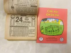 24 Nisan 1991 hediyelik orijinal Türkiye gazetesi takvim yaprağı (Cin Ali kitabı hediyeli:)