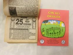 25 Nisan 1991 hediyelik orijinal Türkiye gazetesi takvim yaprağı (Cin Ali kitabı hediyeli:)